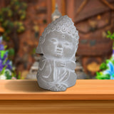 Figura de Buda Abrazo Color Gris