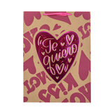 Bolsa de Regalo de Papel Kraft Te Quiero para San Valentín