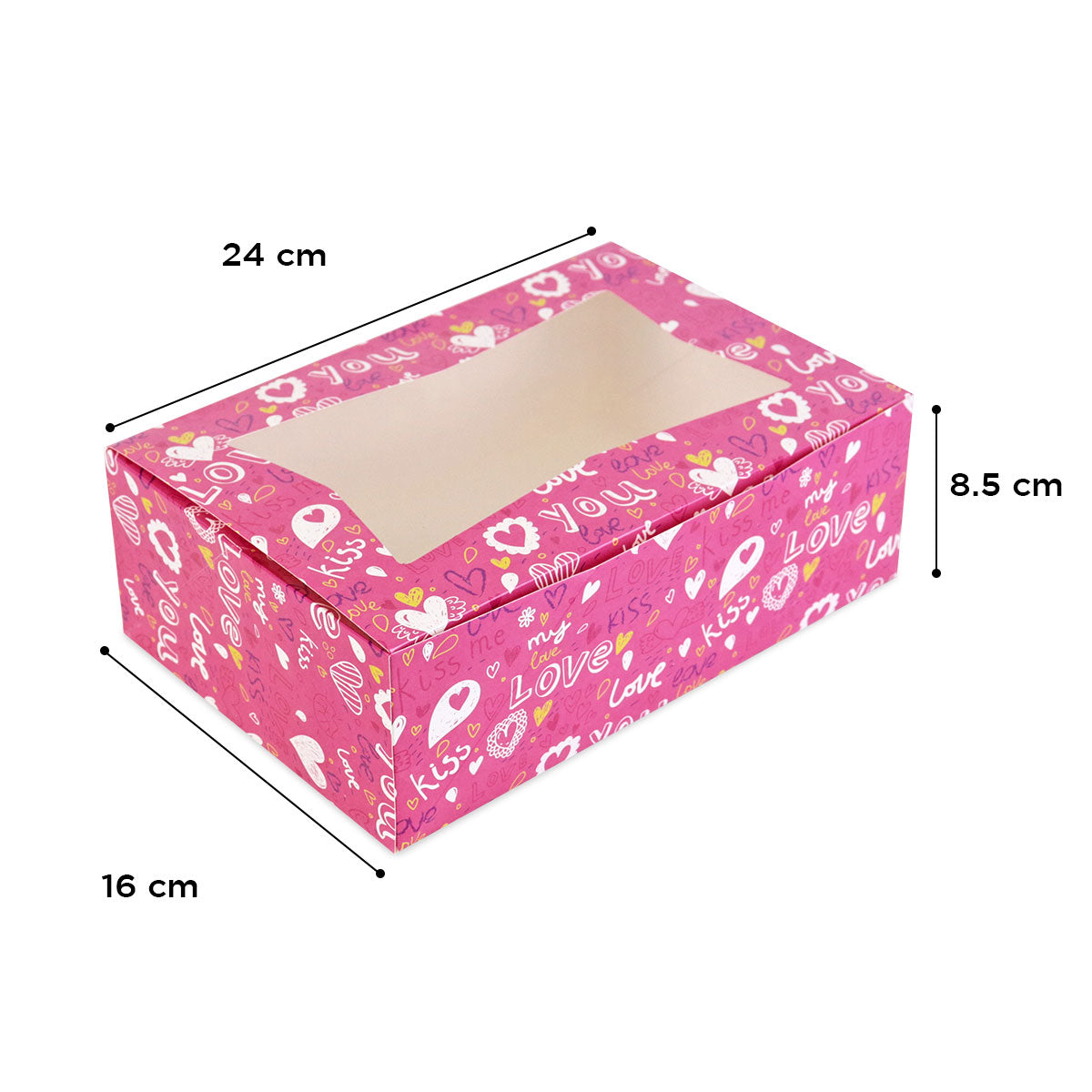 Caja para Cupcakes Love Rosa