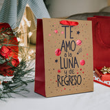 Bolsa de Regalo Love You de Papel Kraft