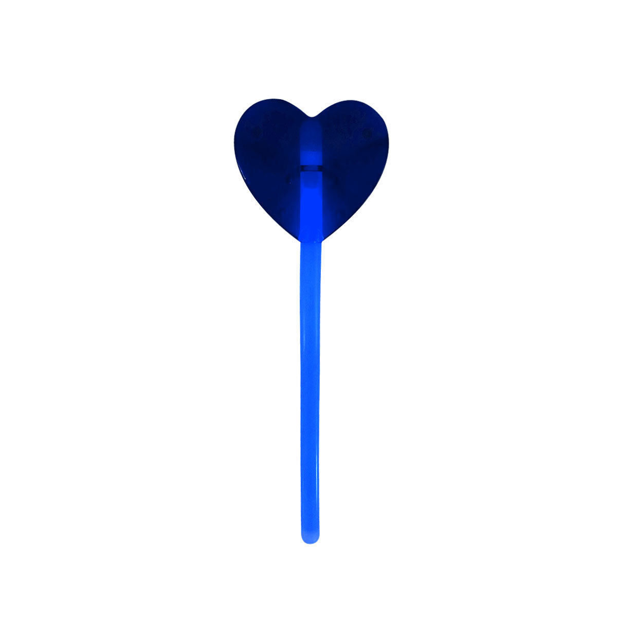 Corazón de Plástico Decorativo con Luz Neón Azul