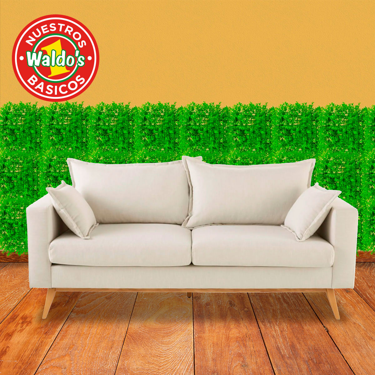 Pasto Artificial Decorativo Verde Claro 30x30