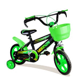 Bicicleta Rodada 12 Color Verde para Niño, Ruedas de Apoyo