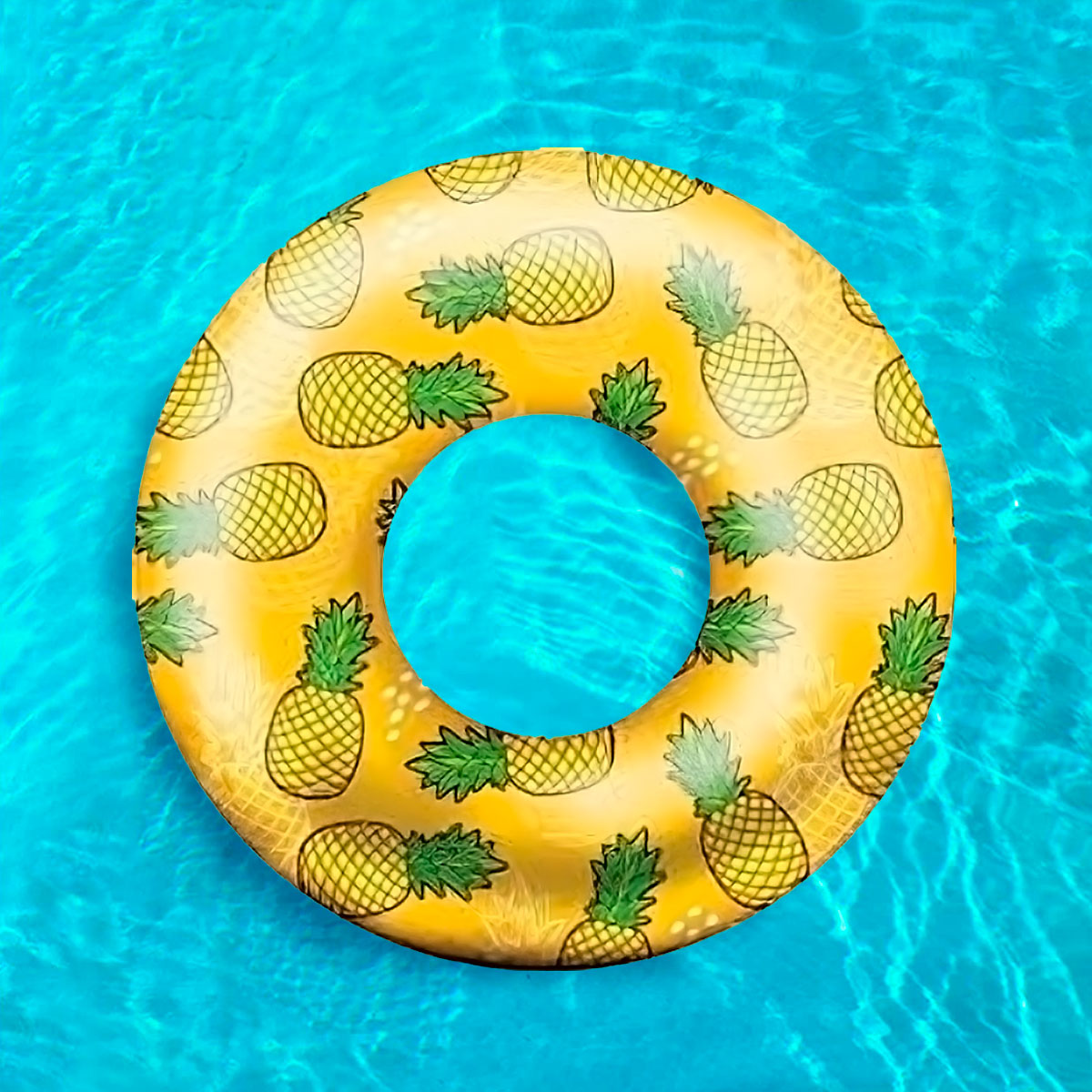 Flotador Inflable de Dona, Diseño Piñas