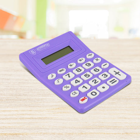 Calculadora de escritorio Studenz color Morado