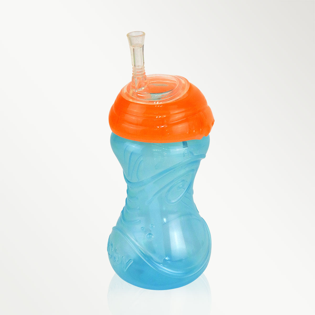 Vaso Nuby con Tapa y Popote para Niños, Color Aqua.