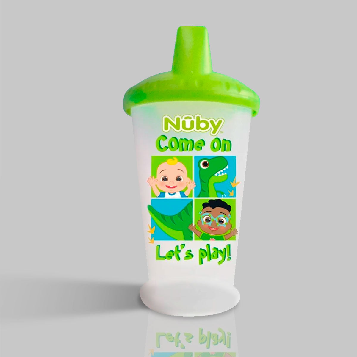 Vaso entrenador con Boquilla de Cocomelon Let´s Play color Verde 240ml