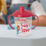 Vaso entrenador con Boquilla de Cocomelon Teddy´s Love color Fiusha 240ml