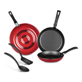 Ecko Batería Juego de Cocina Rojo 5 Pzas