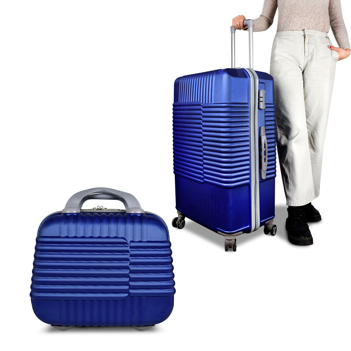 Set Maleta Blue Grande 75cm + Maleta de Mano 29cm GRATIS!