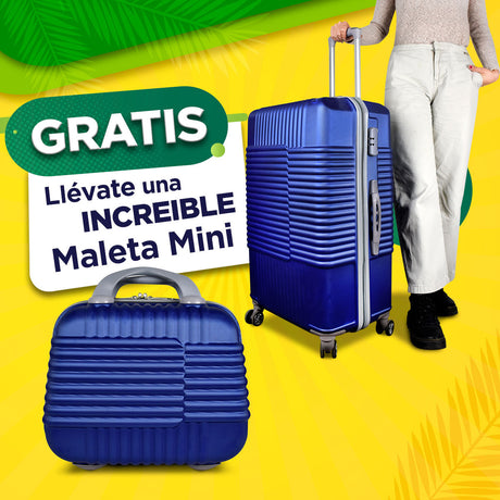 Set Maleta Blue Grande 75cm + Maleta de Mano 29cm GRATIS!