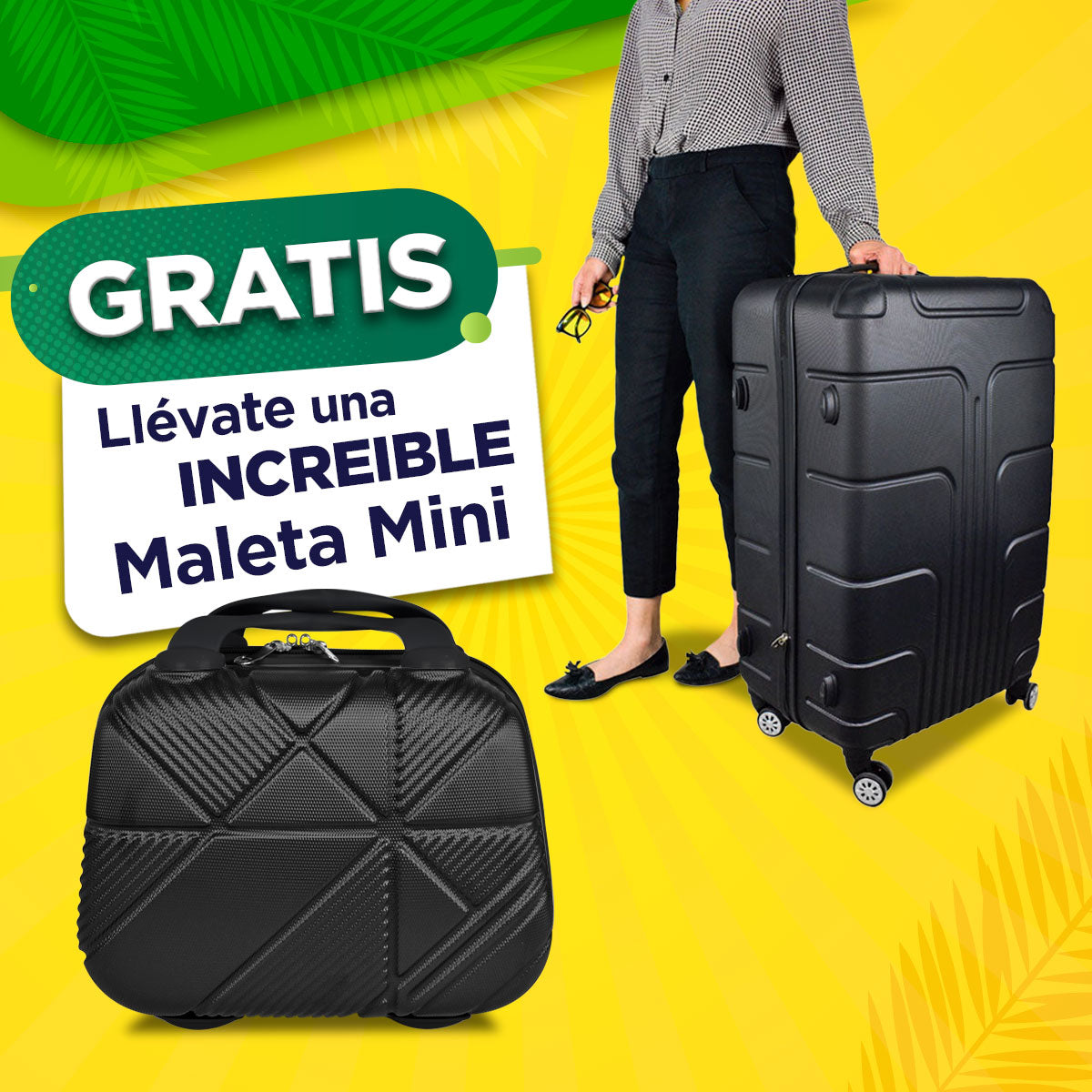 Set Maleta Bolton Grande 75cm + Maleta de Mano Horizon 29cm GRATIS!