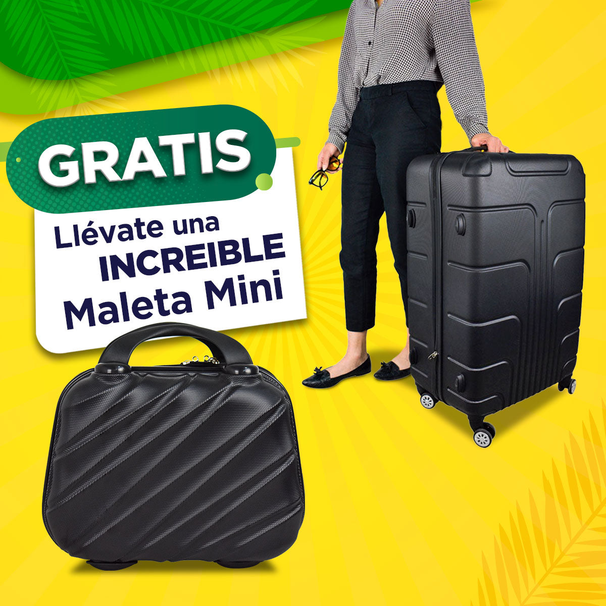 Set Maleta Bolton Grande 75cm + Maleta de Mano Falcon 25cm GRATIS!