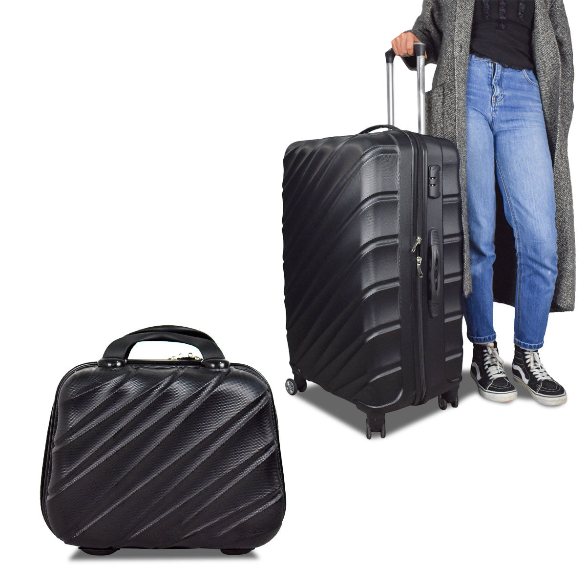 Set Maleta Falcon Grande 75cm + Maleta de Mano 25cm Gratis!