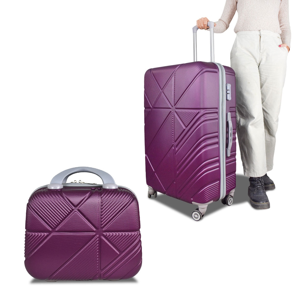 Set Maleta Grape Grande 75cm + Maleta de Mano 29cm GRATIS!