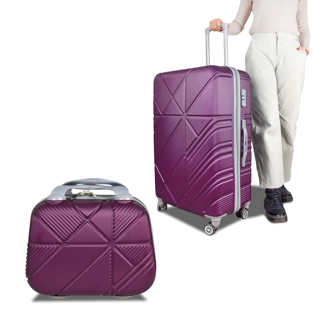 Set Maleta Grape Grande 75cm + Maleta de Mano 25cm GRATIS!