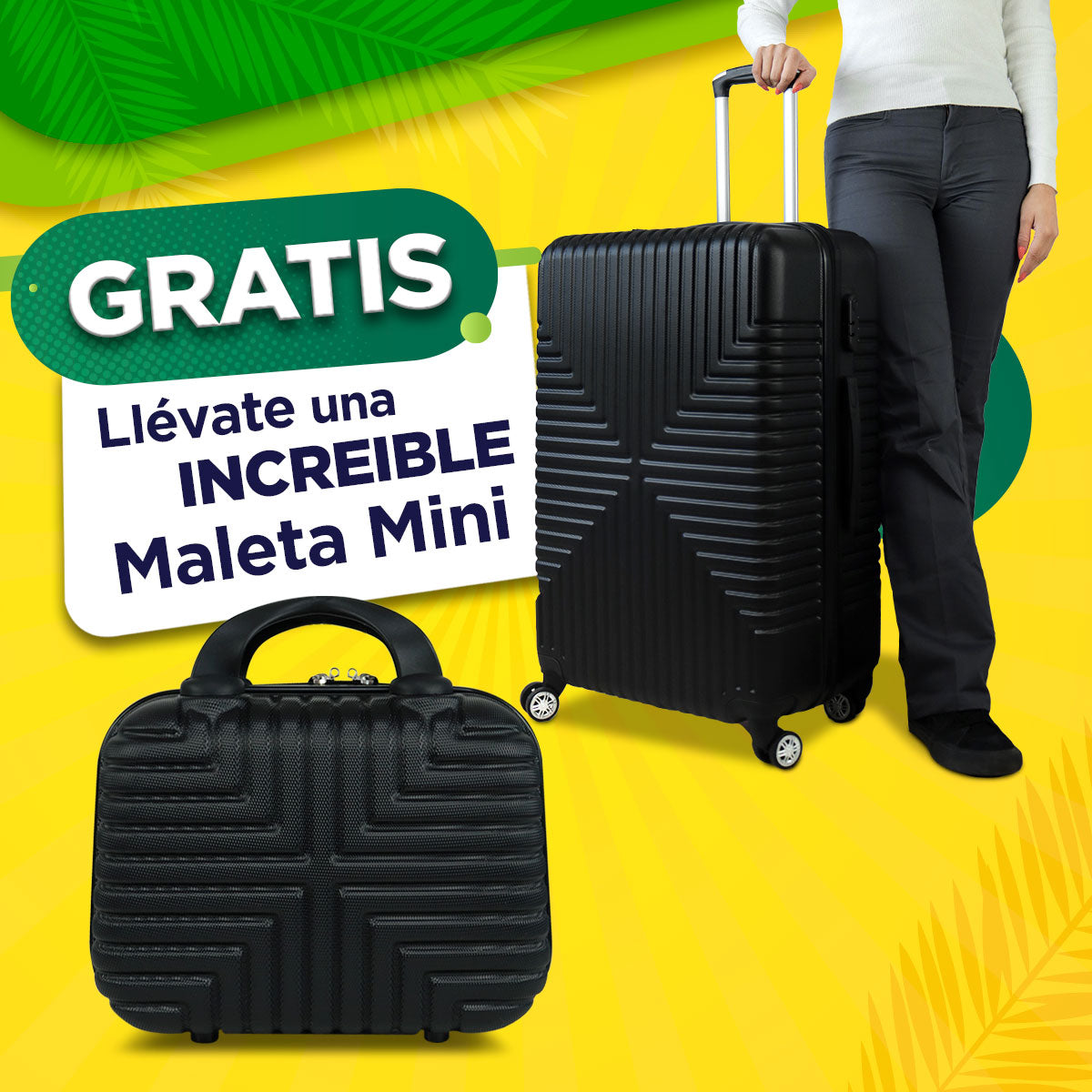 Set Maleta Parker Grande 75cm + Maleta de Mano 25cm GRATIS!