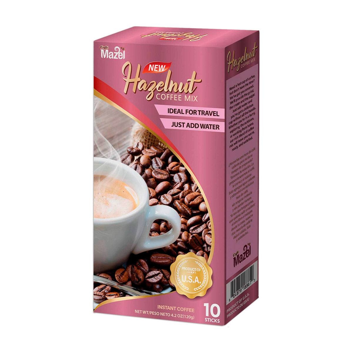 Café Instantáneo Avellana Mazel 120g (10 sobres)