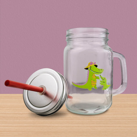 Mason Jar Cocodrilo 450ml, Día de las Madres