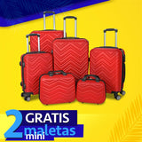 Set 4 Maletas Candy + 2 Maletas de Mano Gratis!