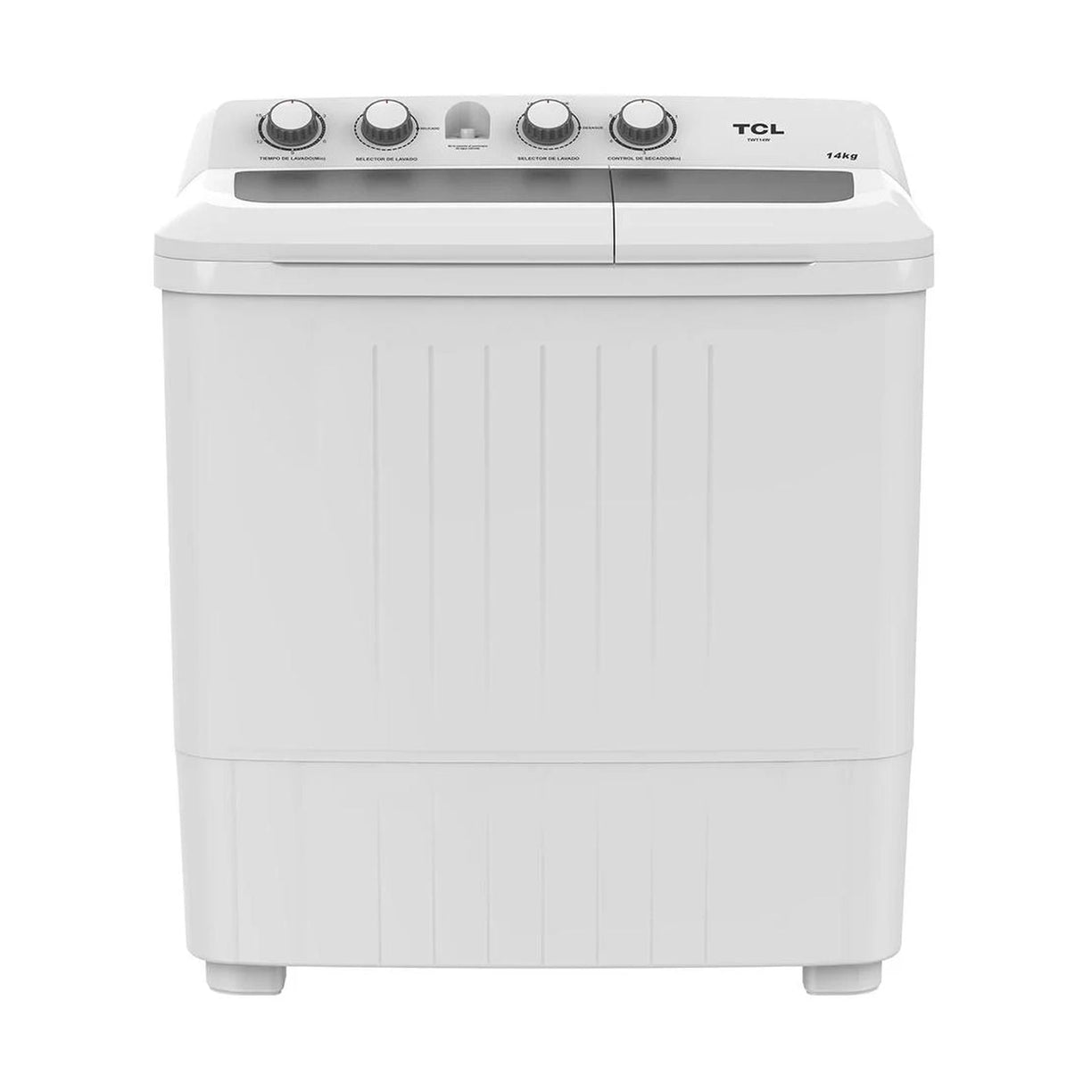 Lavadora Semiautomática TCL 14 Kilos Doble Tina Carga Superior Blanca TWT14W