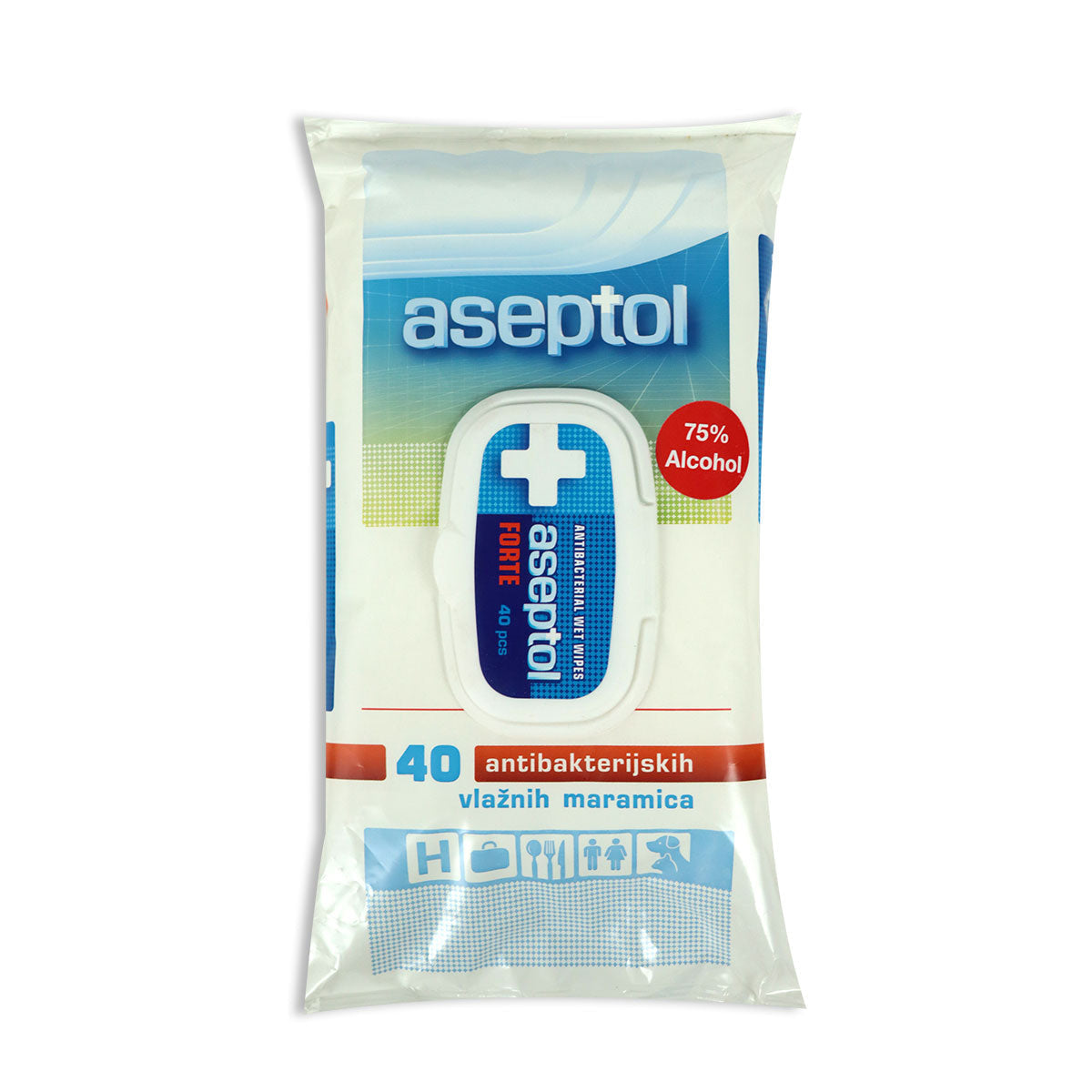 2 Paquetes de Toallas Antibacteriales Aseptol x $9.99