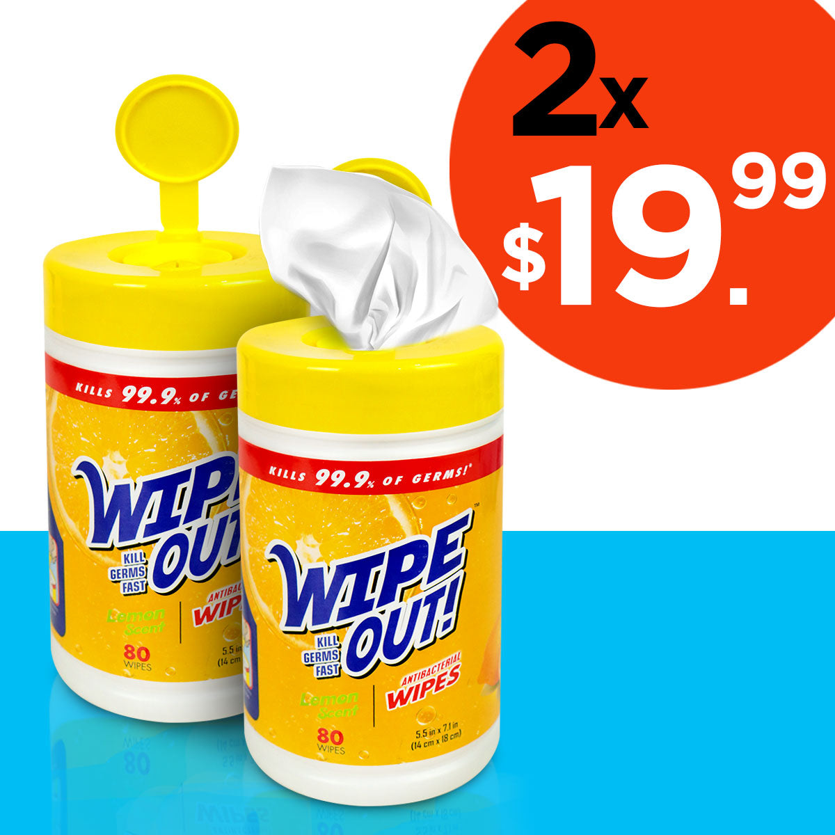 Wipe Out Toalla Antibacterial Limón, Mega Oferta 2x $$19.99