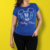 Disney - Playera Manga Corta, Mickey Mouse, Color Azul