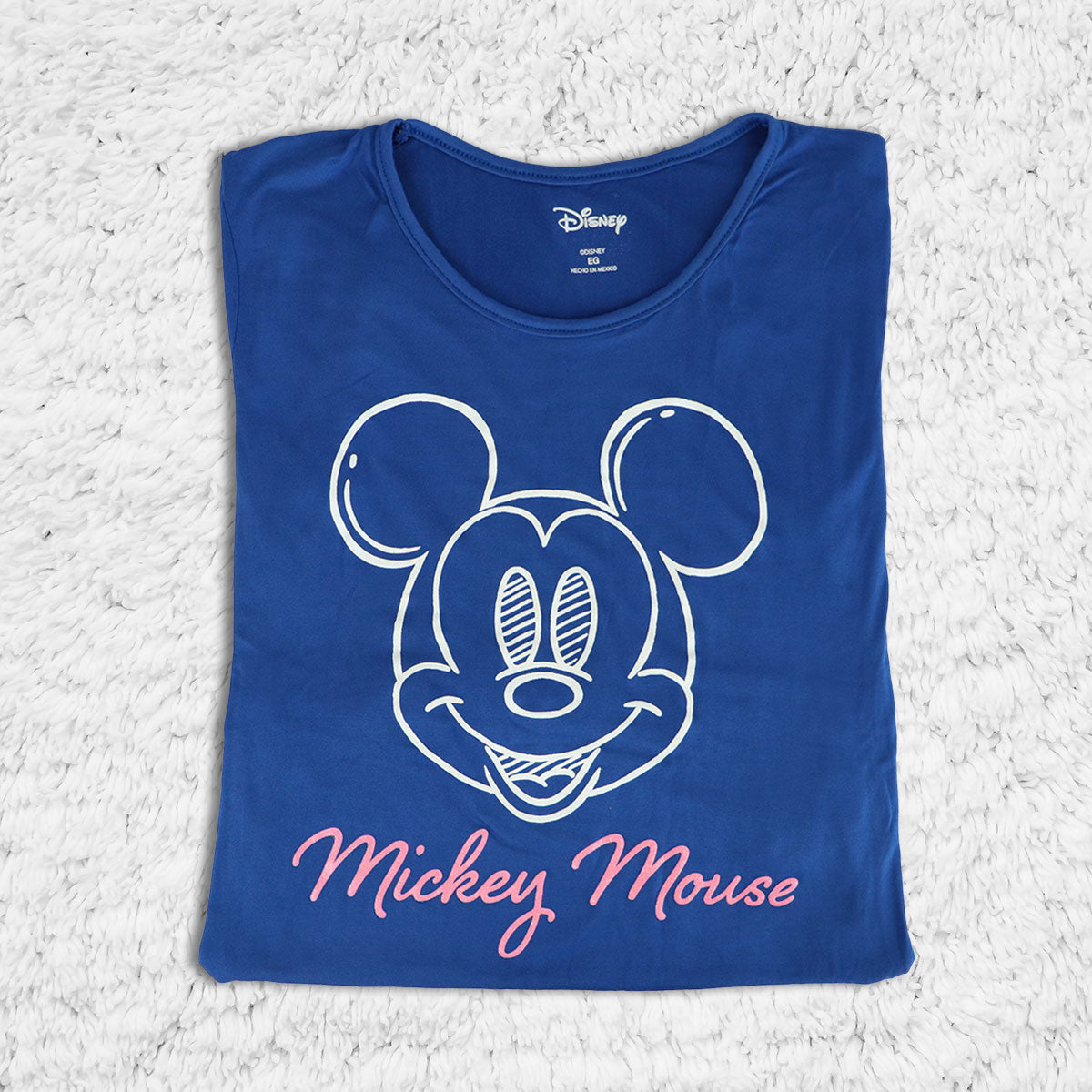 Disney - Playera Manga Corta, Mickey Mouse, Color Azul