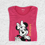 Disney - Playera Manga Corta, Minnie Mouse, Color Fucsia