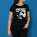 Disney - Playera Manga Corta, Mickey Mouse, Color Negro