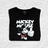 Disney - Playera Manga Corta, Mickey Mouse, Color Negro