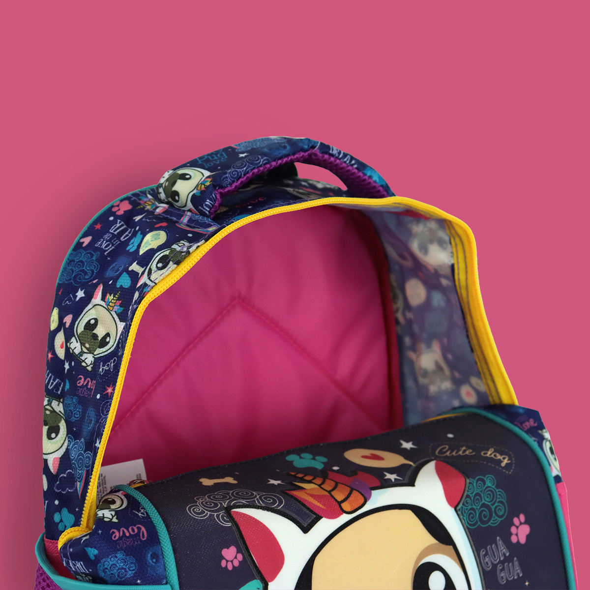 Paquete Escolar para Niñas de Kinder con Mochila, Libreta, Acuarelas, Pegamento, Plastilina, Rompecabezas, 10 Piezas