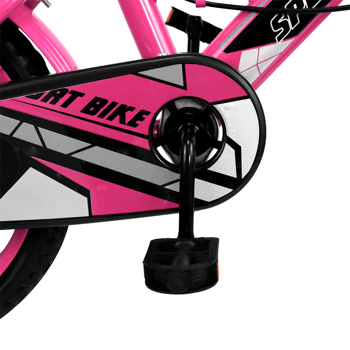 Bicicleta Rodada 16 para Niño, Ruedas de Apoyo, Color Rosa