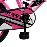 Bicicleta Rodada 16 para Niño, Ruedas de Apoyo, Color Rosa