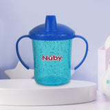 Vaso Nuby Sparks de Flujo Libre con Boquilla Rígida, Azul Rey