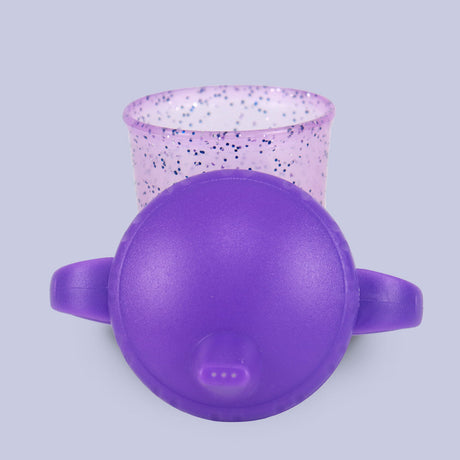 Vaso Nuby Sparks de Flujo Libre con Boquilla Rígida, Morado