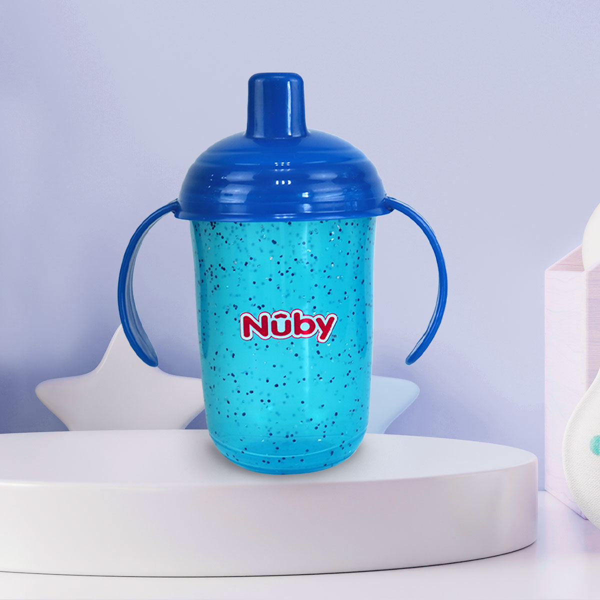 Vaso con Asas Nuby Sparks Color Azul Rey para Bebé