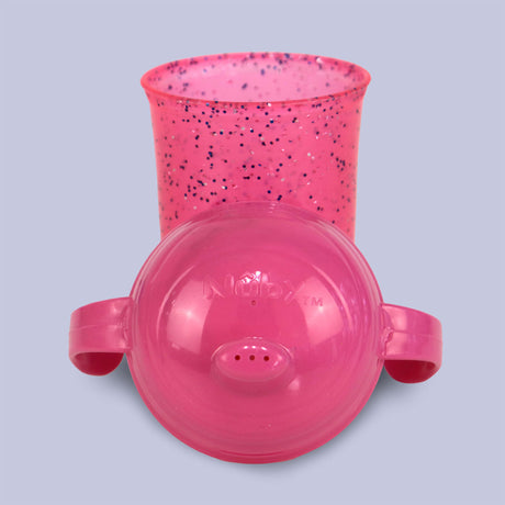 Vaso con Asas Nuby Sparks Color Rosa para Bebé