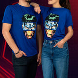 Playera Unisex con Estampado, Color Azul