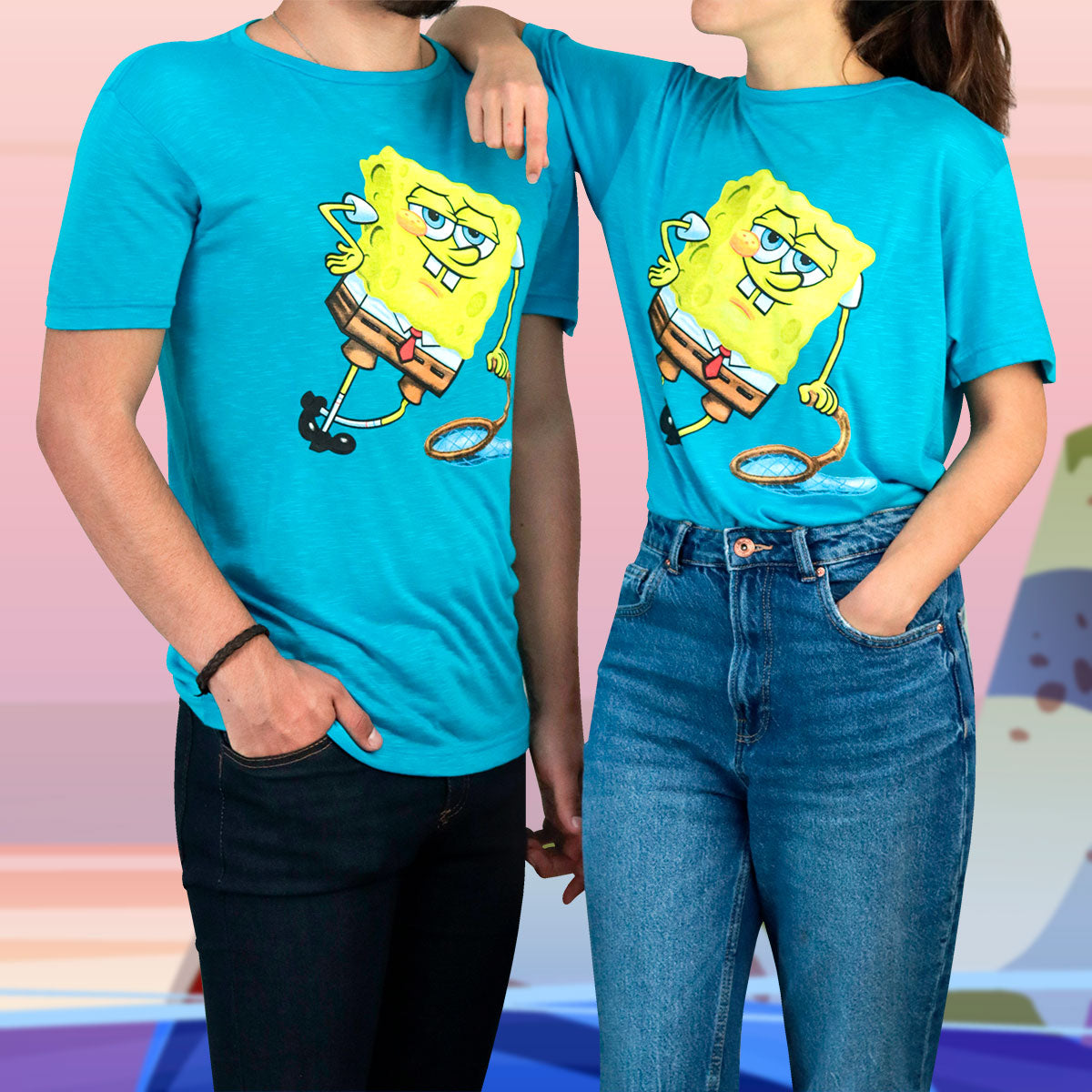 Playera de Bob Esponja Unisex, Azul