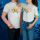 Playera de Bob Esponja y Patricio Unisex, Blanco