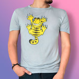 Playera de Garfield Unisex, Color Gris