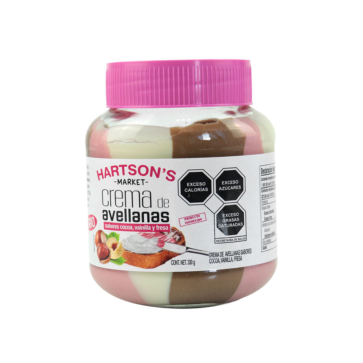 Crema de Avellana Hartson´s Triple Sabor, 330g