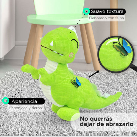 Dinosaurio de Peluche Verde