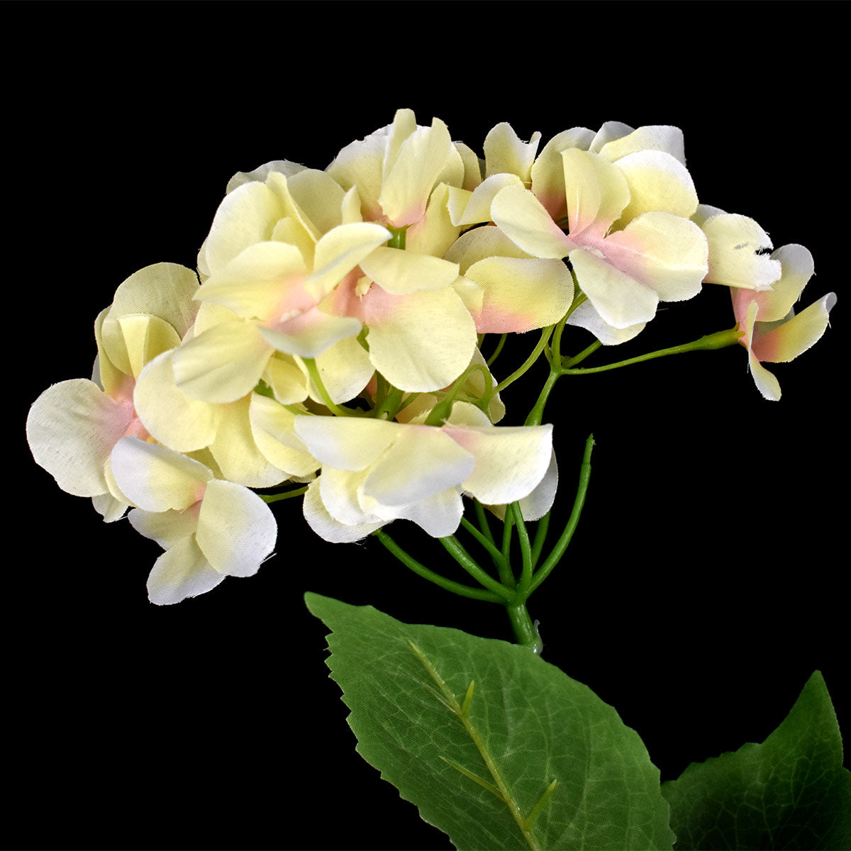 Hortensia Artificial Decorativa Amarilla