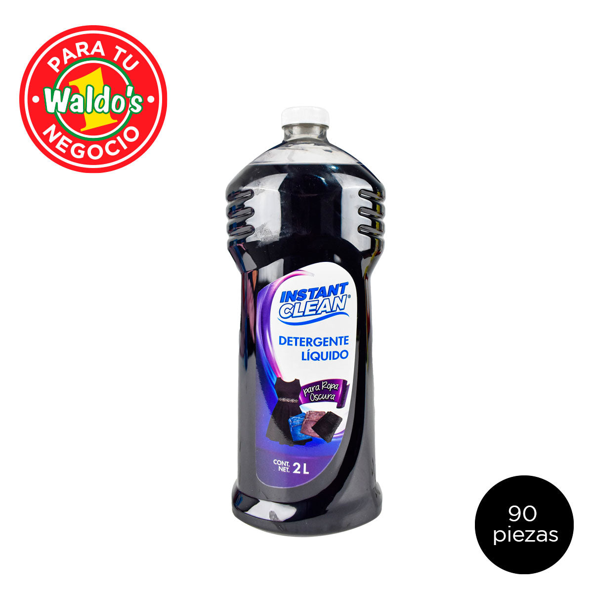 Mayoreo Detergente Líquido para Ropa Oscura Instant Clean, 90 Piezas  2Lt