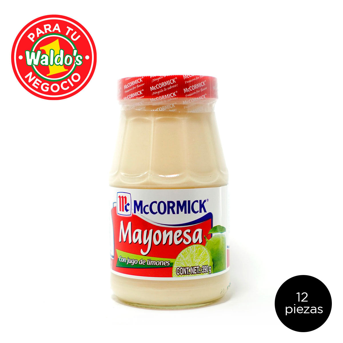 Mayoreo Mayonesa McCormick con Limón 12 Piezas 390 g