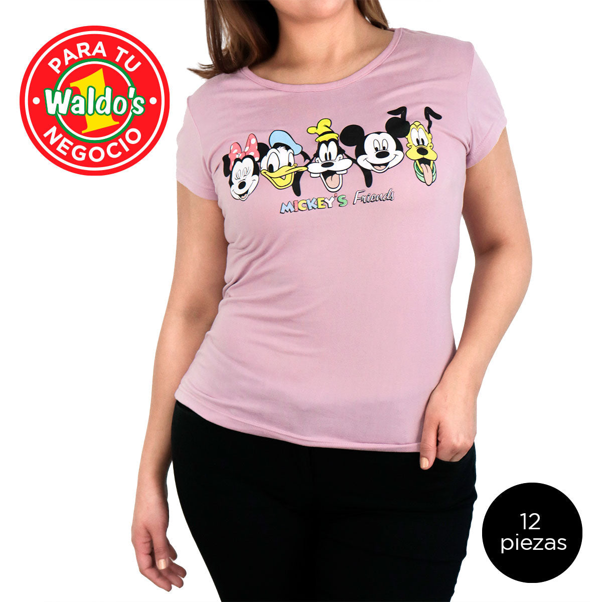 Mayoreo Playera Disney Mickey's Friends (12 Piezas)