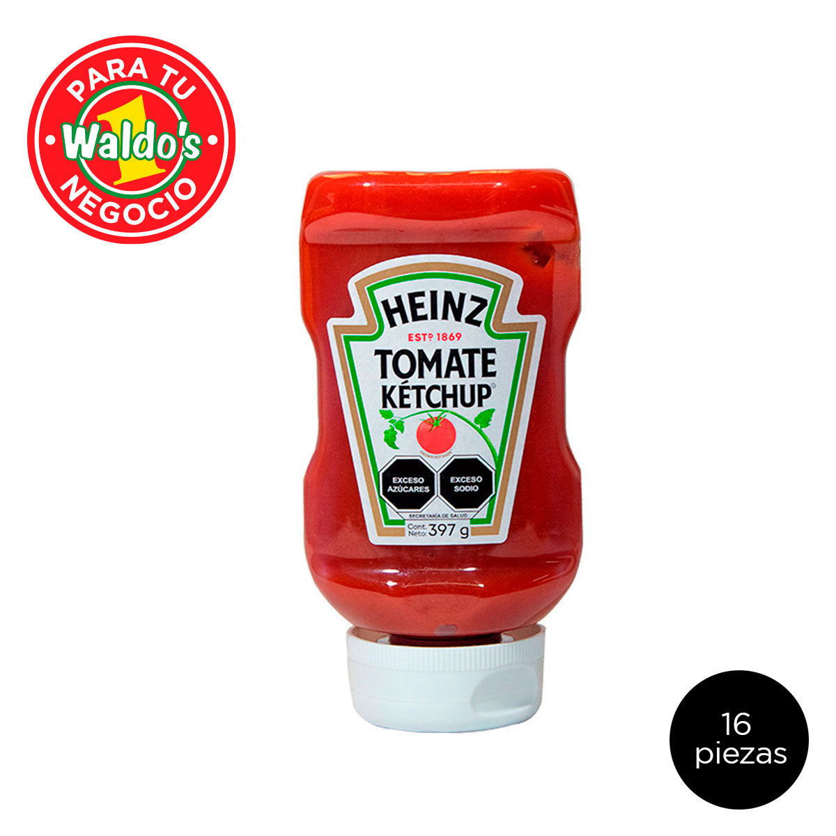 Mayoreo Heinz Catsup Squeeze 397 Gr (16 Piezas)